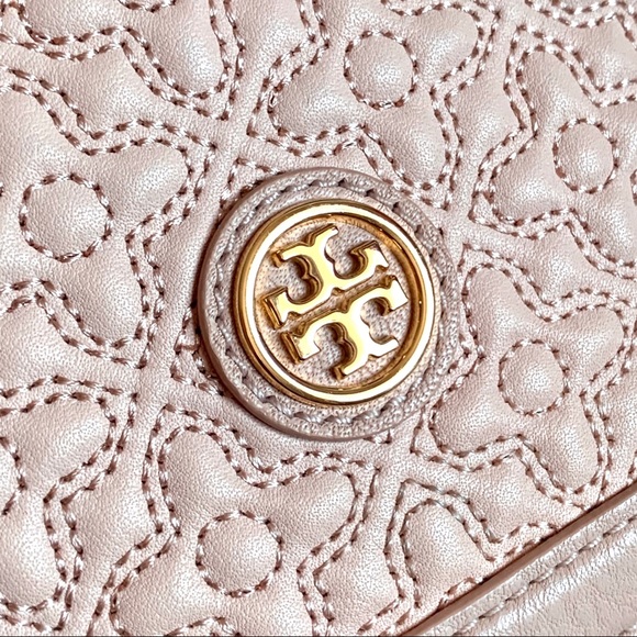 Tory Burch Bryant Pink Quilted Chain Flap Bag - Picture 4 of 16